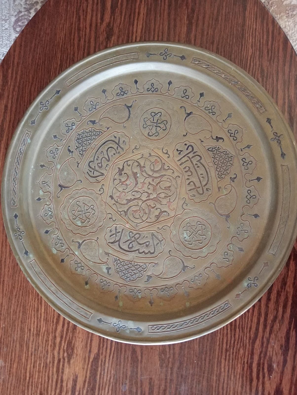 سدر نحاس صب أنتيك بنقوش يدوية دقيقة وزن 6 كيلو