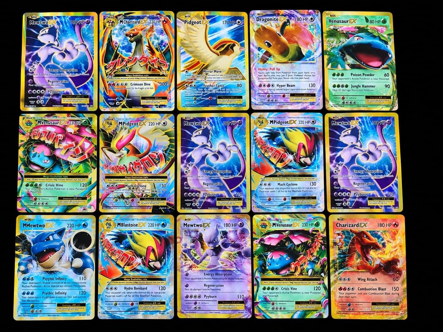 Pokemon Card Lot 100 Official Cards – Ultra Rare EX GX V VMAX Included + Holo Cards